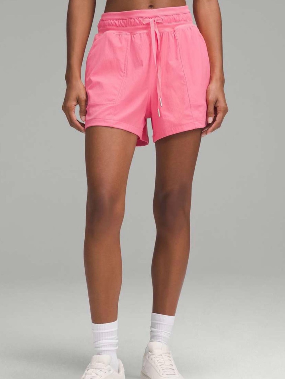 Women’s Pink Drawstring Athletic Shorts